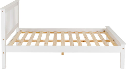 Monaco 4FT6 Bed Low Foot End - White